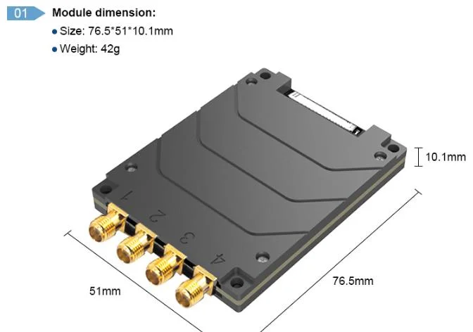 High Quality 4-Port UHF RFID Reader Module Impinj E710 Long Range Module