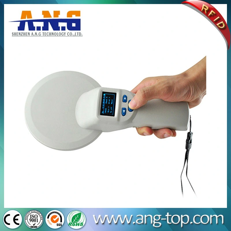 ISO 11784/785 Portable RFID Reader 134.2kHz Animal Ear Tag Microchip Reader Scanner