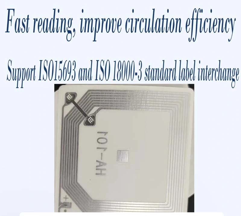 Factory Wholesale Book Tag RFID13.56MHz Library Security Label ISO15693 Hf Tag