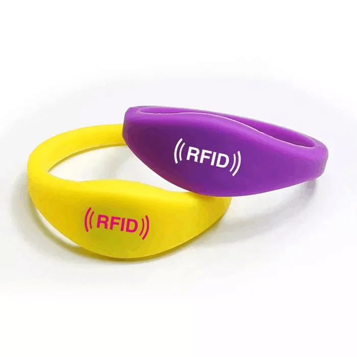 Customized Waterproof G Series G01 Silicone RFID Wristband Eco-Friendly NFC Bracelet 13.56MHz Hf &amp; 125kHz Lf
