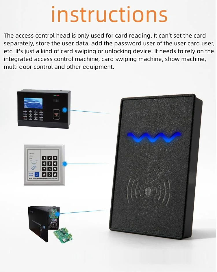 UHF Passive RFID Proximity Access Card Tag Reader 860-960MHz