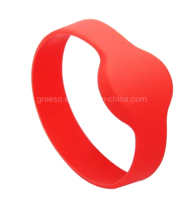 Customized Waterproof G Series G02 Silicone RFID Wristband Eco-Friendly NFC Bracelet 13.56MHz Hf & 125kHz Lf