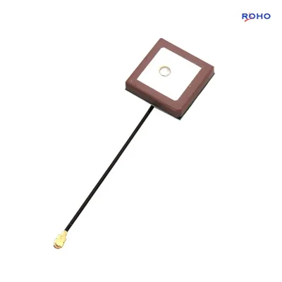 Active Internal GPS Antenna 25X25mm GPS Ceramic Patch Antenna with Ipex Connector for Car Navigation