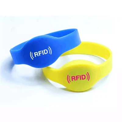 Customized Waterproof G Series G01 Silicone RFID Wristband Eco-Friendly NFC Bracelet 13.56MHz Hf & 125kHz Lf